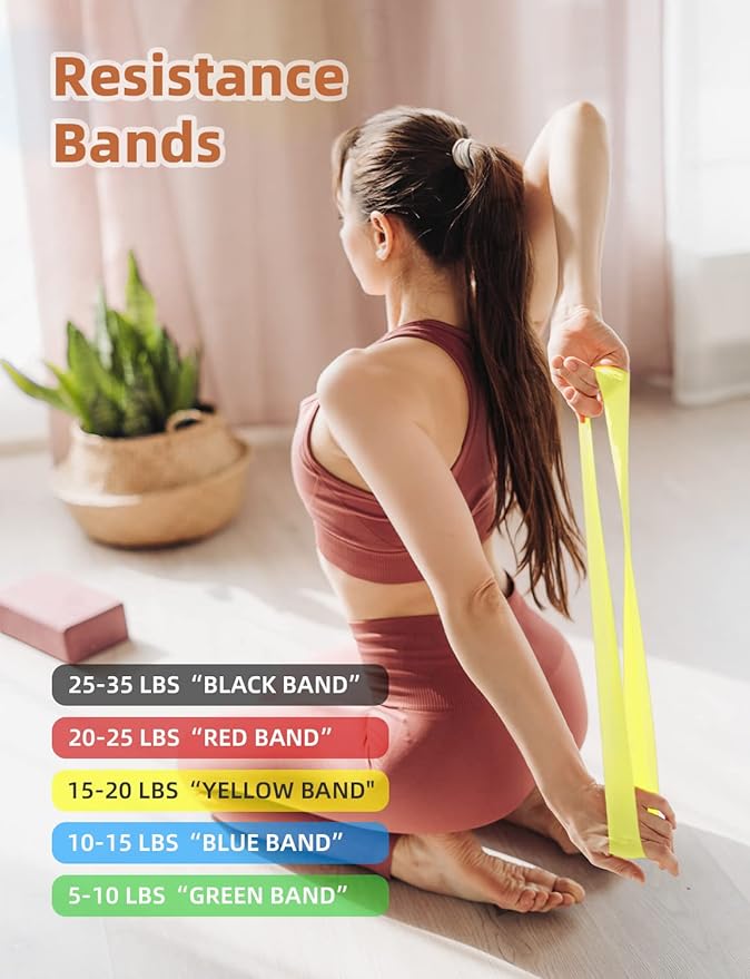 GHB Soccer Agility Training Equipment, 6 Agility Poles, 20ft Speed Ladder, 12 Disc Cones, Resistance Parachute, Jump Rope, 5 Resistance Bands, Soccer Training Poles for Speed Agility Training