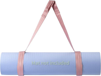 Trilancer Adjustable Yoga Mat Strap With Hook and Loop Closure, Yoga Mat Holder Carrier,and Organizing-Mat Not Included