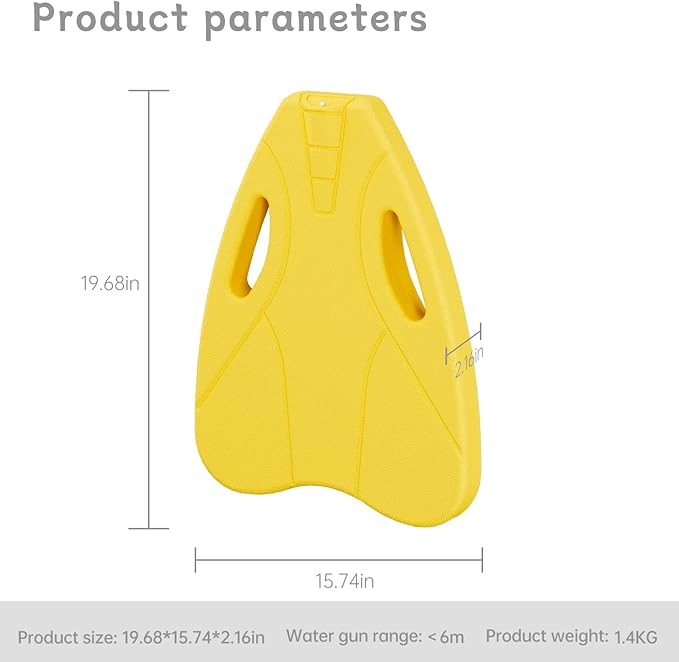 Electric Swimming Kickboard for Kids,Motorized Swim Board with Water Gun, Motorized Swim Training for Children Adults,60N Thrust,198 lbs Buoyancy,25V Rechargeable Battery,Age 41 Months up