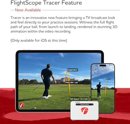 FlightScope Mevo+ Portable Golf Launch Monitor, Rangefinder and Simulator with Signature Power Bundle | 20+ Full Swing & Short Game Data Stats, 12 Courses, 17 Practice Ranges Included