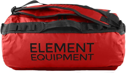 Element Equipment Trailhead Duffel Bag Shoulder Straps Waterproof Red Small