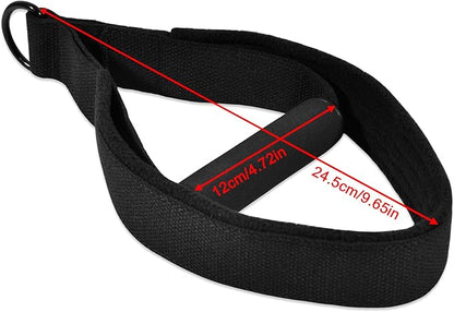 Pilates Double Loop Straps for Reformer, D Ring Straps Handle, Yoga Exercise Straps, 2 PCS
