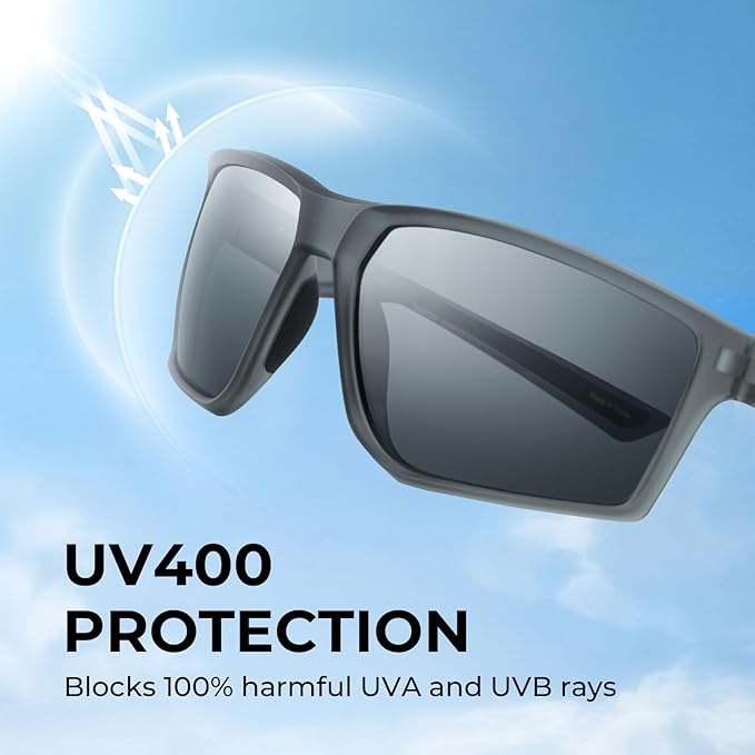 KastKing Osage Polarized Sport Sunglasses for Men and Women, Ideal for Driving Fishing Cycling Running, UV Protection