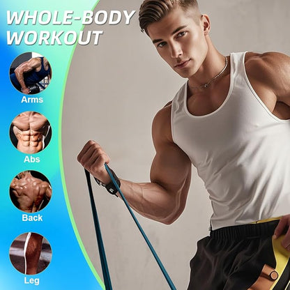 WHATAFIT Resistance Bands, Pull Up Assistance Bands, Exercise Bands, Workout Bands Set for Men and Women Home Fitness, Body Stretching, Strength Training, Physical Therapy