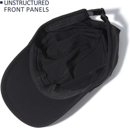 GADIEMKENSD Stretch Running Hat with Soft Brim, Quick Dry, Unstructured, Unisex-Adult