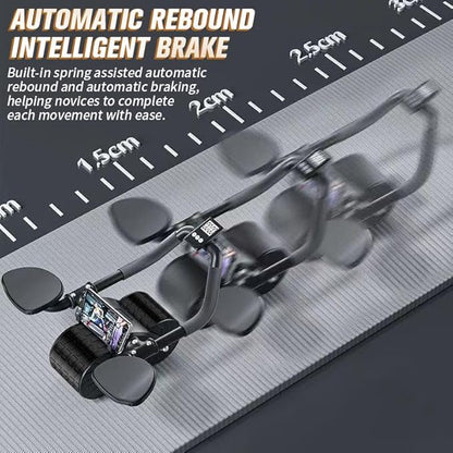 2024 New Ab Roller Wheel with Timer & Knee Mat,Automatic Rebound Abdominal Wheel with Elbow Support Ab Workout Equipment for Strengthening Core Muscles Abs Exercise Roller for Women Men