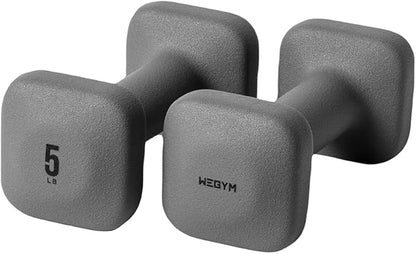 SafeGrip Dumbbells, Anti-Slip, Anti-Roll, Thick Handles, Free Weights, Square Dumbbells for Secure Workouts at Home, Weightlifting, and Personal Training