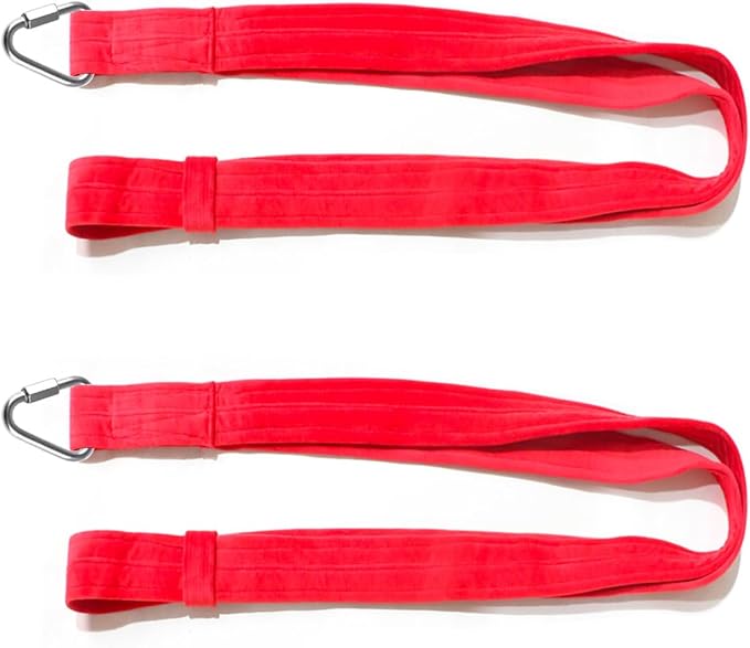 8.2ft 2.5m Aerial Straps Ropes Yoga Aerial Acrobatics Body Aerial Loop Trapeze Circus Apparatuses Equipment Three-Layer Straps 1 pairs