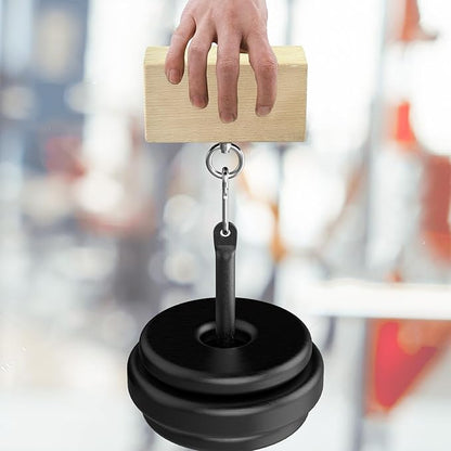 Grip Strength Training Beech Wood Pinch Block & Half-Sphere Ball with Loading Pin – Hand, Finger, Forearm Workout Set for Climbing, Lifting, Fitness Training