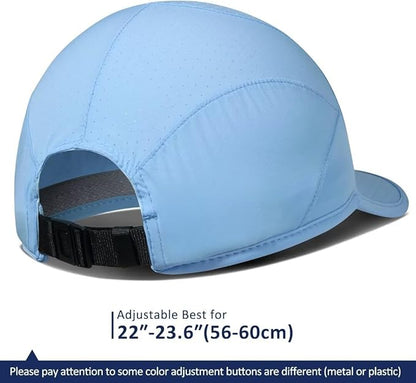 GADIEMKENSD Stretch Running Hat with Soft Brim, Quick Dry, Unstructured, Unisex-Adult