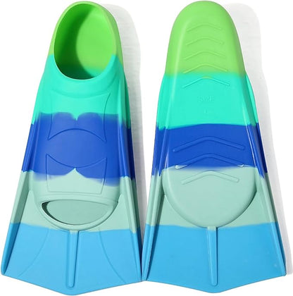 Kids Swim Fins,Short Kids Fins Youth Swimming Flippers for Lap Swimming Training for Children Girls Boys Beginners