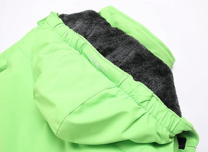 Keevoom Girl's Ski Jacket Winter Warm Thick Snow Coat Windproof Kids Outdoor Hooded Jackets