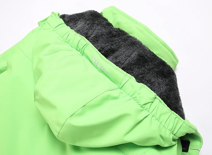 Keevoom Girl's Ski Jacket Winter Warm Thick Snow Coat Windproof Kids Outdoor Hooded Jackets
