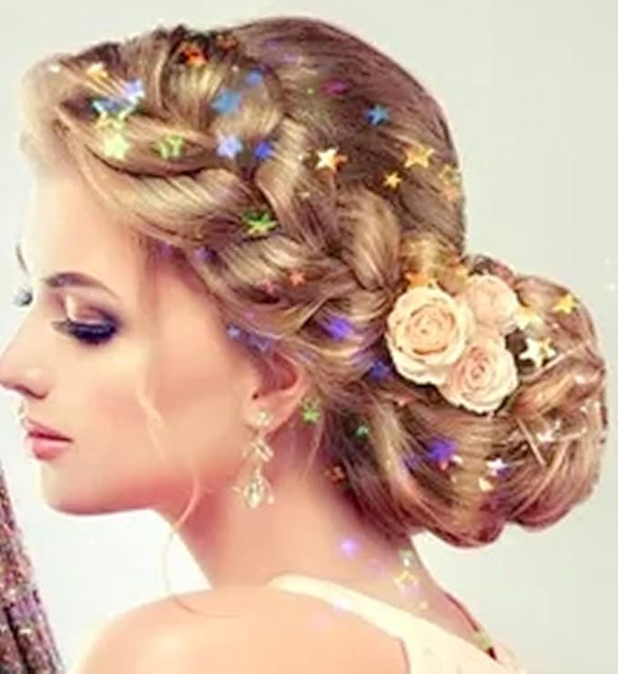 Go Ho Hair and Body Glitter Spray,Gold Glitter Spray Dry Powder Makeup for Clothes,Festival Loose Sparkle Powder,Holographic Ultra Fine Resin Glitters for Crafts,10g