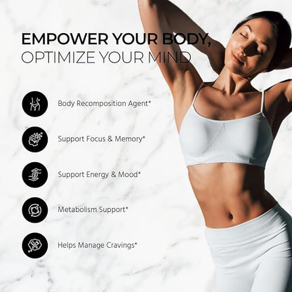 Ignite - Thermogenic Fat Burner & Nootropic - Weight Management, Craving Control, Metabolism, Focus & Energy Support with ACV, Green Tea Extract & More - High Absorption with BioPerine® (60 Capsules)