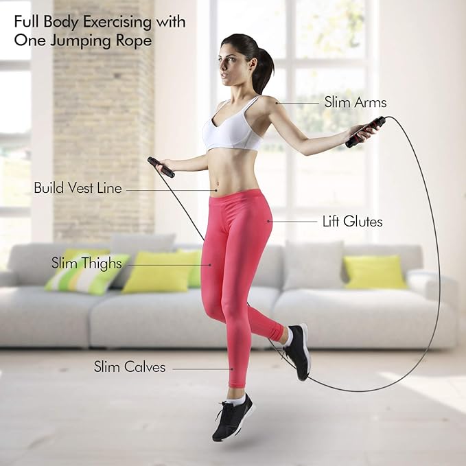 Jump Rope, Tangle-Free Rapid Speed Jumping Rope Cable