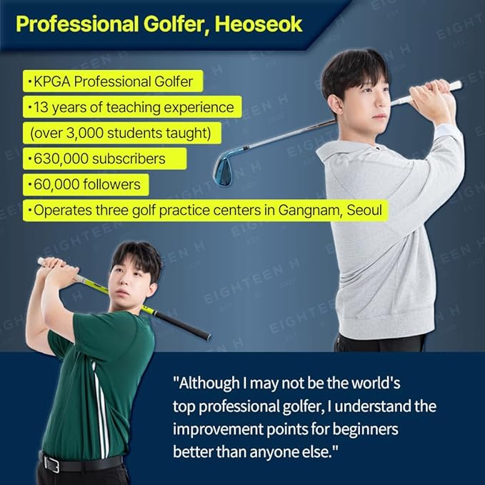 Golf Swing Trainer MAX Speed Heoseok Pro Training Aid Equipment Indoor Practice Accessories Men Women