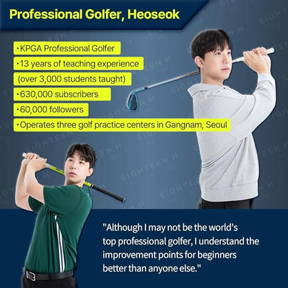 Golf Swing Trainer MAX Speed Heoseok Pro Training Aid Equipment Indoor Practice Accessories Men Women