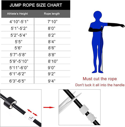 weighted jump rope Fitness for women men,1LB Tangle-free Skipping Rope for Muay Thai Training Crossfit workout Aluminum Handles Adjustable Length PVC Cord and Cotton Rope