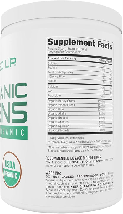 Greens Superfood Powder Mixed Berry | 8 Most Essential Mixed Greens | Certified 100% Organic | Chlorella, Spinach, Kale, Spirulina, Alfalfa, Broccoli, Wheat Grass, & Barley Grass | 30 SERV | 11.17 OZ