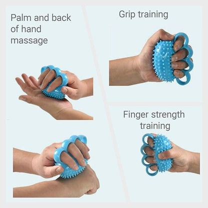 Hand Exercise Grip Ball - Grip Strengthener, Improve Hand Flexibility, Finger Rehabilitation Tool, Portable Resistance Trainer for Adults