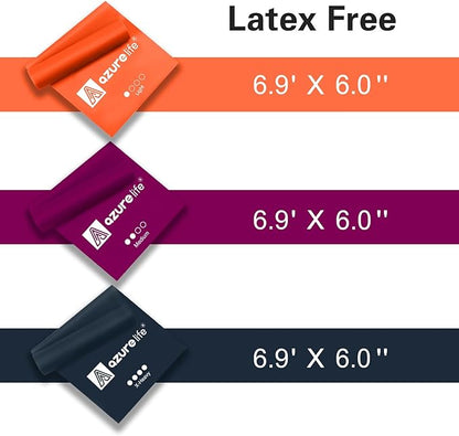 Resistance Bands,Professional Long Non-Latex Elastic Stretch Bands,Exercise Bands for Physical Therapy, Yoga, Pilates, Rehab, at-Home or The Gym Workouts, Strength Training