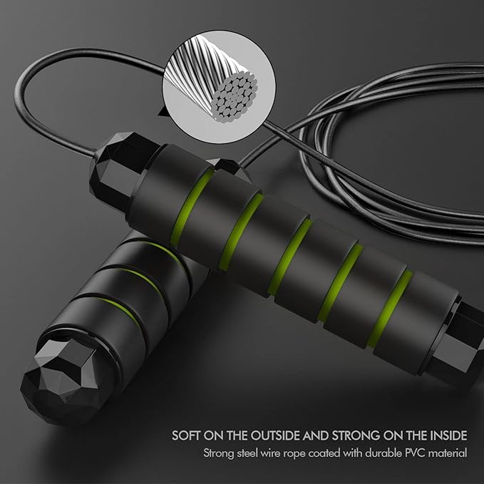 Jump Rope, Tangle-Free Rapid Speed Jumping Rope Cable