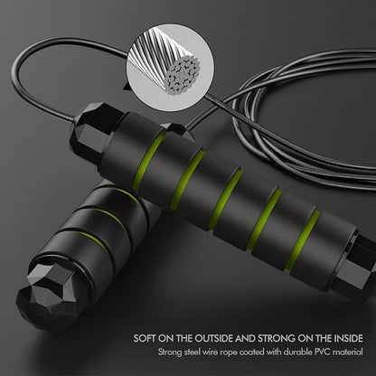 Jump Rope, Tangle-Free Rapid Speed Jumping Rope Cable