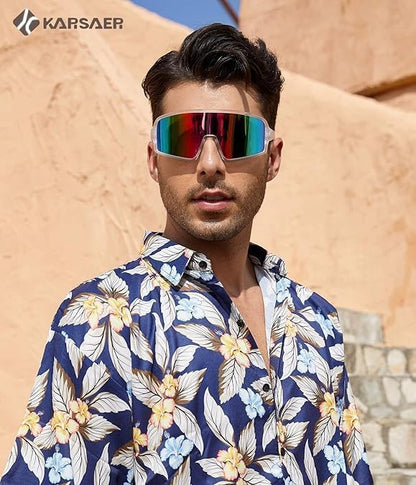 Karsaer Vision Sports Sunglasses Cycling Glasses Baseball Softball Sunglasses Unisex for Adult Youth Kids Boys Girls 8-16