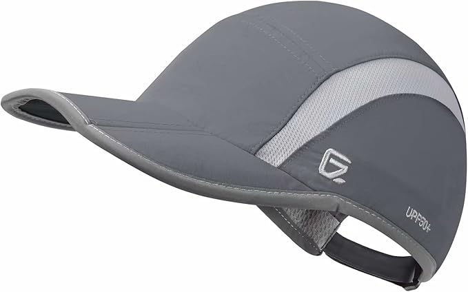 GADIEMKENSD Reflective Folding Outdoor Hat Unstructured Design UPF 50+ Sun Protection Sport Hats for Womens and Mens