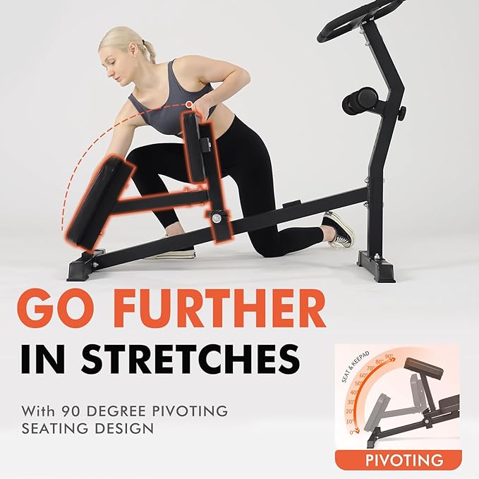 GMWD Stretch Machine, Full Body Stretching Equipment for Flexibility Training, Adjustable Leg Stretcher Machine, Lower Back Stretcher, Flexibility Trainer for Home Gym, Improve Mobility & Posture