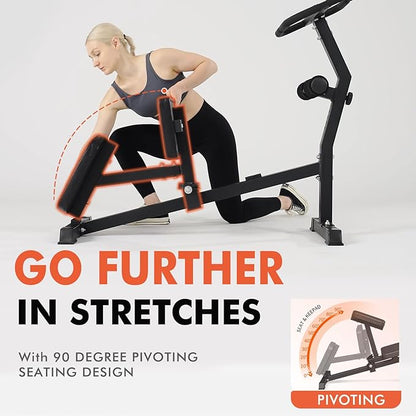 GMWD Stretch Machine, Full Body Stretching Equipment for Flexibility Training, Adjustable Leg Stretcher Machine, Lower Back Stretcher, Flexibility Trainer for Home Gym, Improve Mobility & Posture