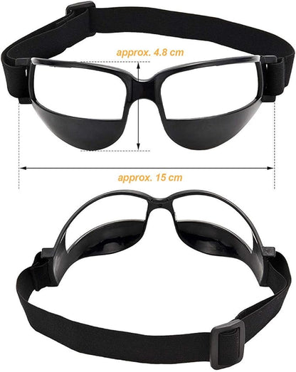 10 Pcs Basketball Goggles Dribble Dribbling Specs Professional Basketball Training Aid,Adjustable Elastic Strap Safety Eyewear Goggles for Kids Adult Youngster Adolescent Golf Rugby Soccer