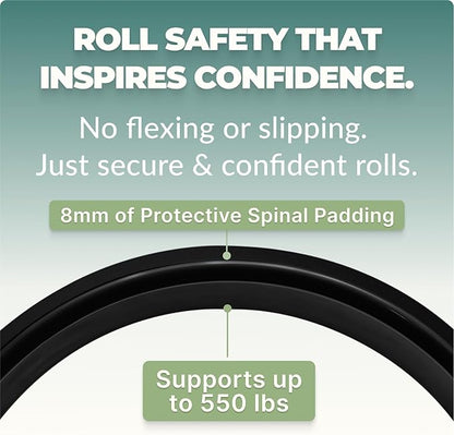 UpCircleSeven Back Roller & Yoga Wheel - Relieve Lower & Upper Back Pain & Stiffness - Therapeutically Stretch, Mobilize & Decompress Your Spine - Increase Mobility, Flexibility & Alignment