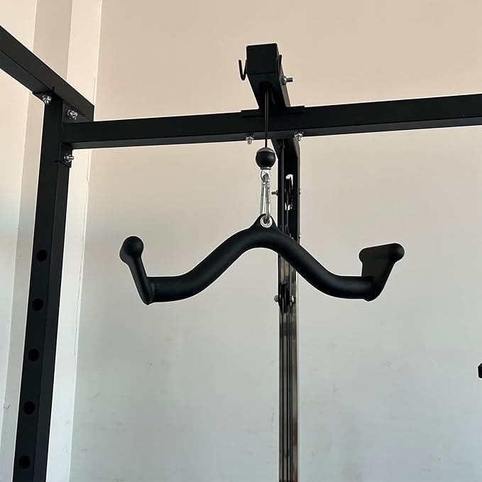 Lat Pulldown Bar - T Bar Row & Tricep Attachment for Home Gym Exercise