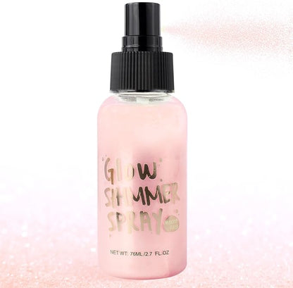 Glitter Spray for Hair and Body, Glitter Body Spray, Quick-Drying Waterproofing Body Shimmer Suitable for Festival Rave