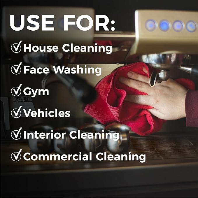 The Rag Company - All-Purpose Microfiber Terry Cleaning Towels - Commercial Grade, Highly Absorbent, Lint-Free, Streak-Free, Kitchens, Bathrooms, Offices, 300gsm, 16in x 16in, Grey (12-Pack)