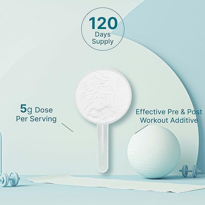 2 Pack Instant Creatine Monohydrate Powder 600 Grams (21.2oz) | Unflavored Micronized Creatine Powder, 5000mg Per Serving, 4 Month Supply, Vegan | Keto, Non-GMO, No Filler, No Additives - 120 Servings