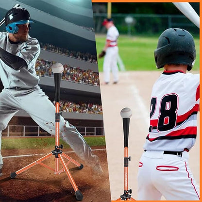 Eastgoing Heavy Duty Baseball and Softball Portable Travel Batting Tee.Adjustable Height|Portable|Collapsible. Baseball Hitting Tee for Any Age Player Practice