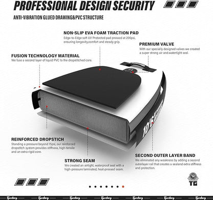 Inflatable Paddle Board with Premium SUP Board Accessories, Allround Paddle Boards for Adults/Kids,Stand Up Paddle Board Defender Collection