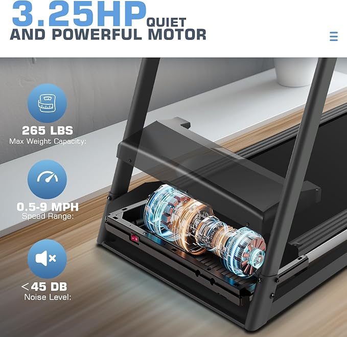 SYTIRY Incline Treadmills for Home with TV Screen and WiFi, 3.25HP Smart Walking Pad Treadmill with Incline, Heavy Duty Foldable Electric Running Machine with 10” Touchscreen, 3D Virtual Sports Scenes