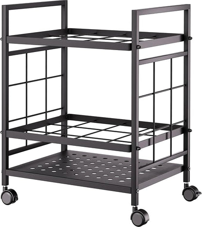 GIOTORENT Blueprint Storage Rack, Blueprint Holder with Wheels, Used for Storing Map/Poster/Blueprint/Architectural Construction Plan, 12 Slots, 2 Brakes, Silent Wheel for Home, Office, School(Black)