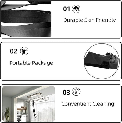 SANKUU Yoga Straps Stretching Strap with 12 Loops Workout Poster, Straps for Stretching Physical Therapy Equipment Long Stretch Out Bands for Exercise, Pilates and Gymnastics for Women Men