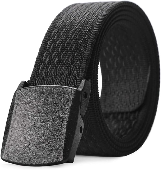 JASGOOD Nylon Canvas Breathable Military Tactical Men Waist Belt With Plastic Buckle