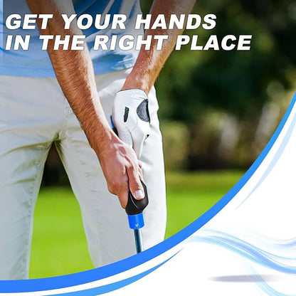 Golf Grip Trainer, Golf Club Grip, Golf Grip Training Aid, Helps Improve and Train Correct Hand Position (Right Hand )