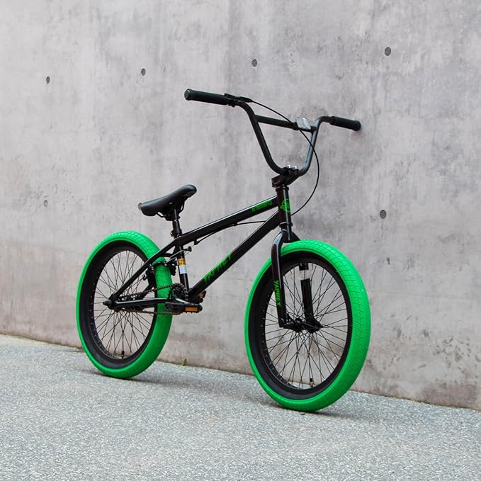 Freestyle BMX Bike, 20 Inch Yaphet Bicycle for Teen Beginner and Adult Riders, Bike with Hi-Ten Steel Frame, Multiple Colors