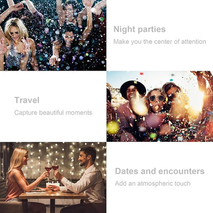 Hair and Body Glitter, 1PC Peal White Hair Glitter Extra Fine Face Shimmer Powder for Clothes, Festival Loose Sparkle Powder for Rave Clothes Nail Art Easter Halloween Crafts (Peal White)