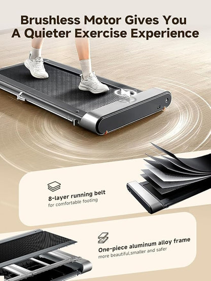 WALKINGPAD R Series Folding Treadmill, 2 in 1 Walking Pad Under Desk Treadmill for Home and Office, Compact Foldable Design with App Control and LED Display, Spacious Belt for Walking or Running