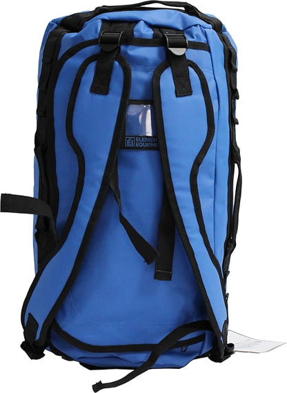 Element Equipment Trailhead Duffel Bag Shoulder Straps Waterproof Imperial Blue Large