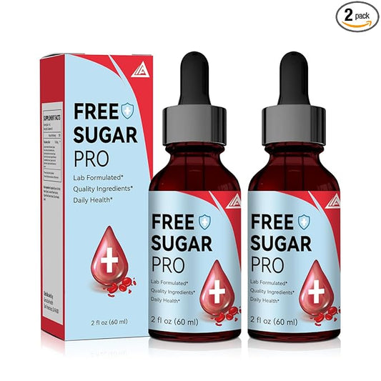Free Sugar Pro Drops, Free Sugar Pro Liquid Drops, for Men and Women (2oz) (2)